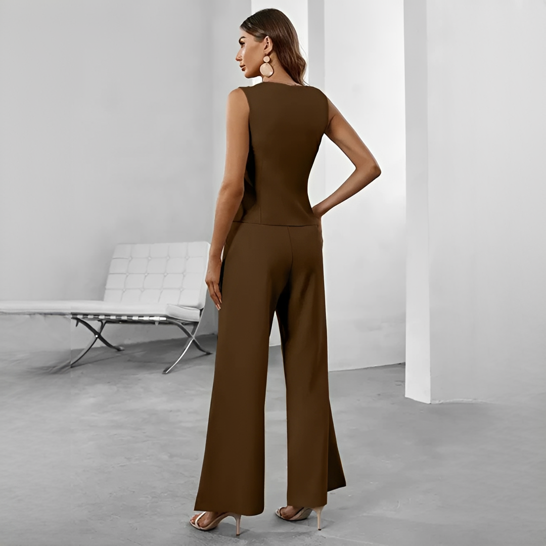 Mirtch - Conjunto dos piezas ajustado para mujer