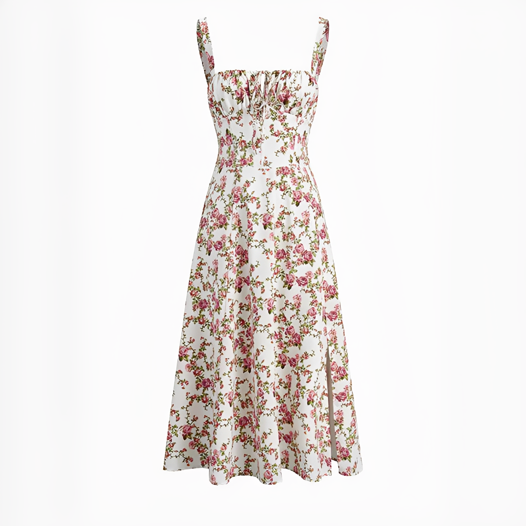 Quinny - Vestido midi con estampado floral