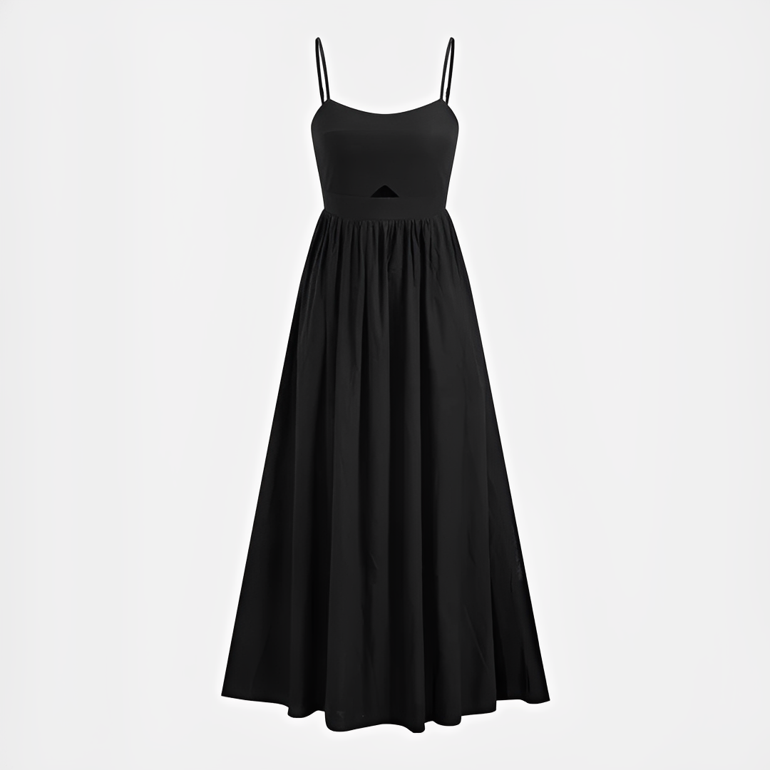 Meadel - Vestido largo sin mangas chic