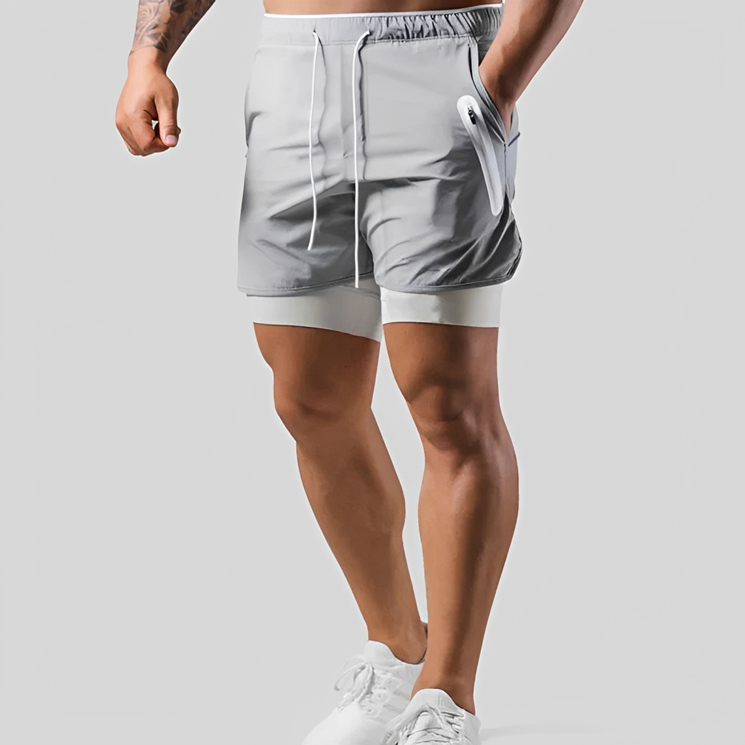 Steven - Corto para hombre - Doble espesor para el deporte