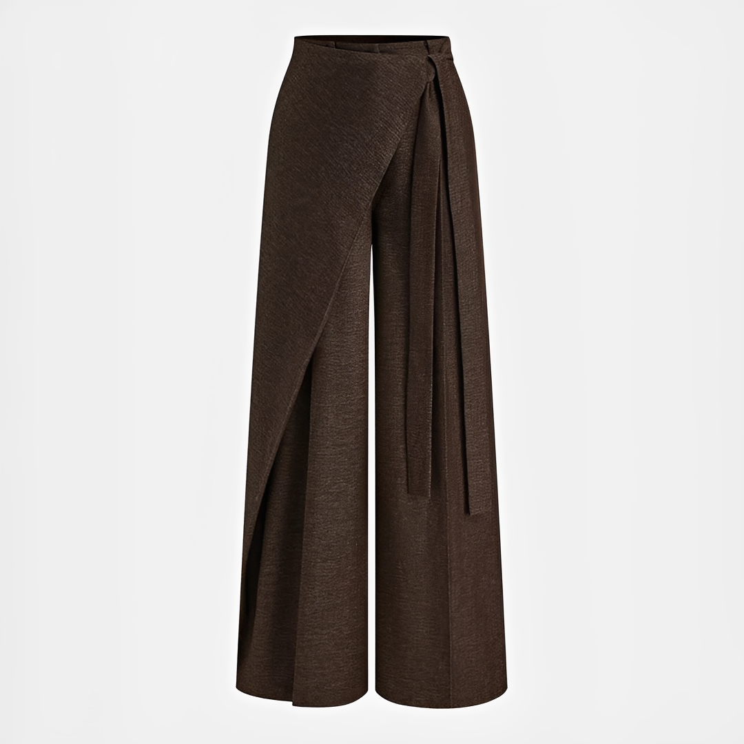 Leilani - Pantalones asimétricos de pierna ancha