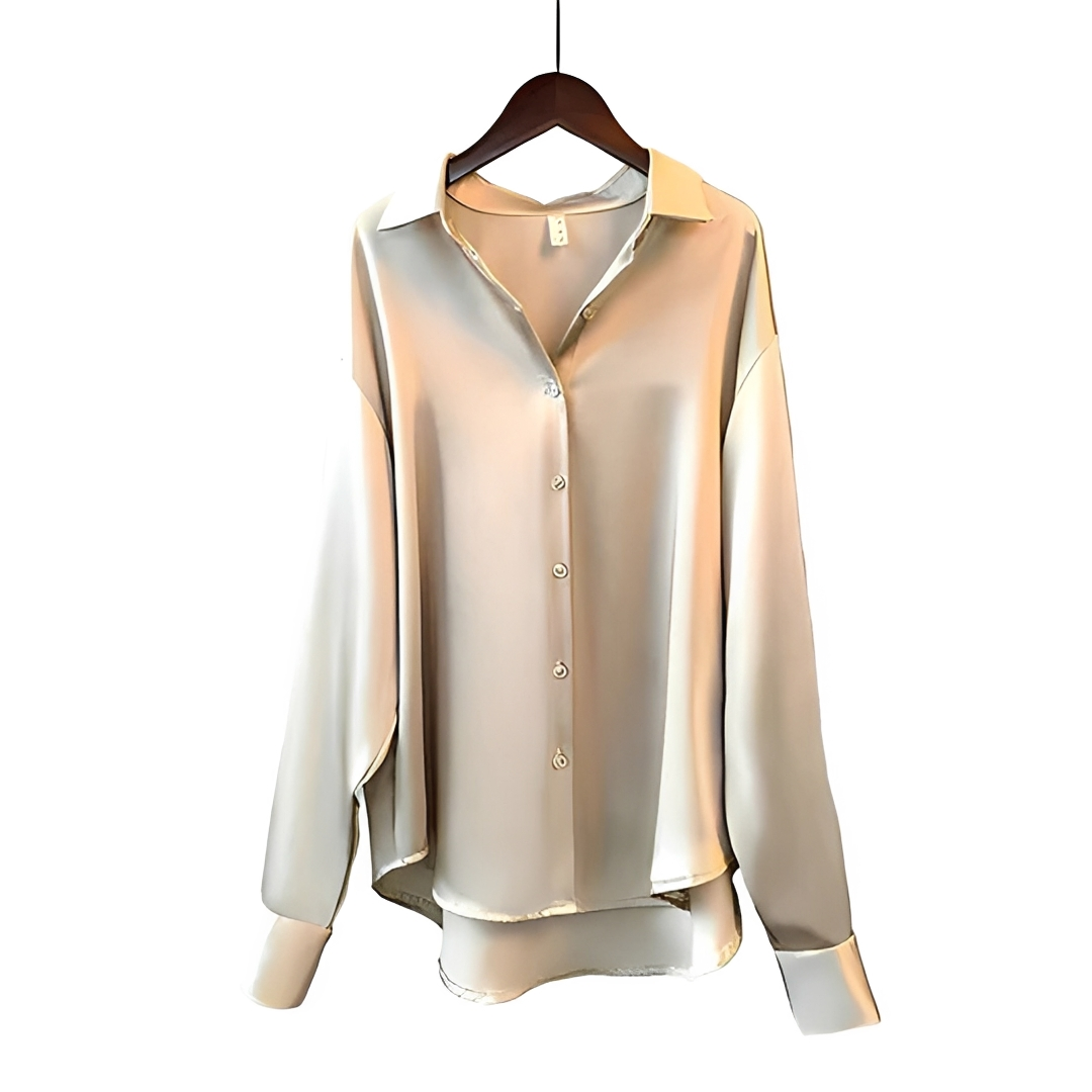Zaniyah - Camisa Brillante de Manga Larga