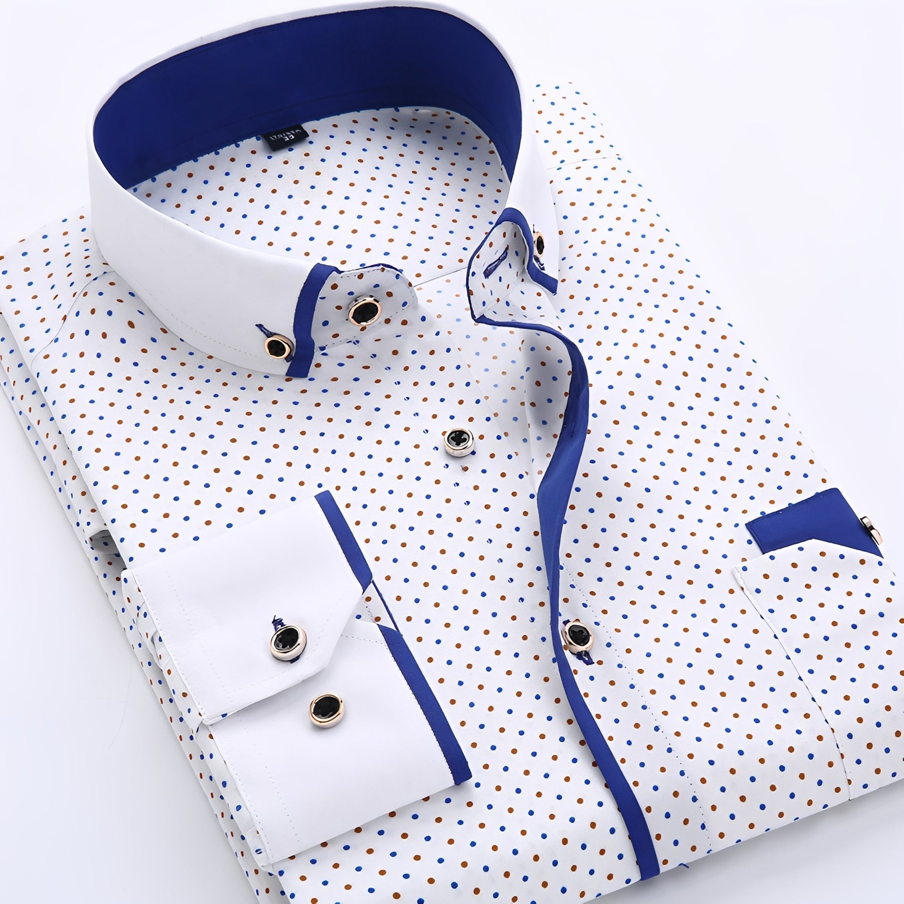 Nolhan - Camisa clásica de manga larga para hombres