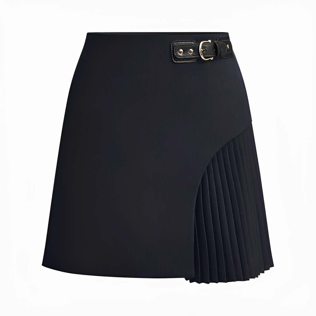 Devon - Falda Formal con Pliegues