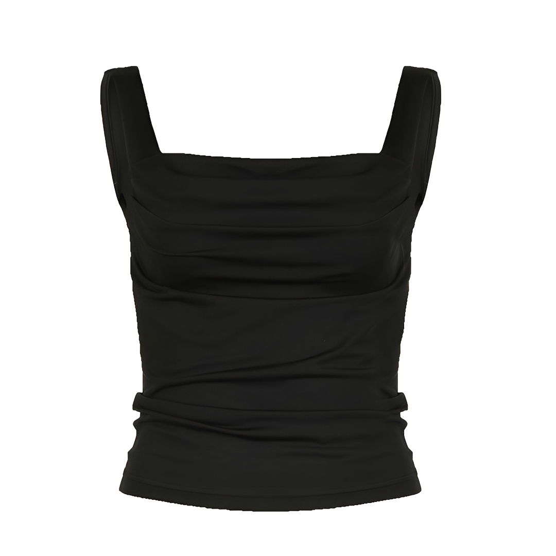 Genevieve - Camisola Cami Sólida y Sencilla