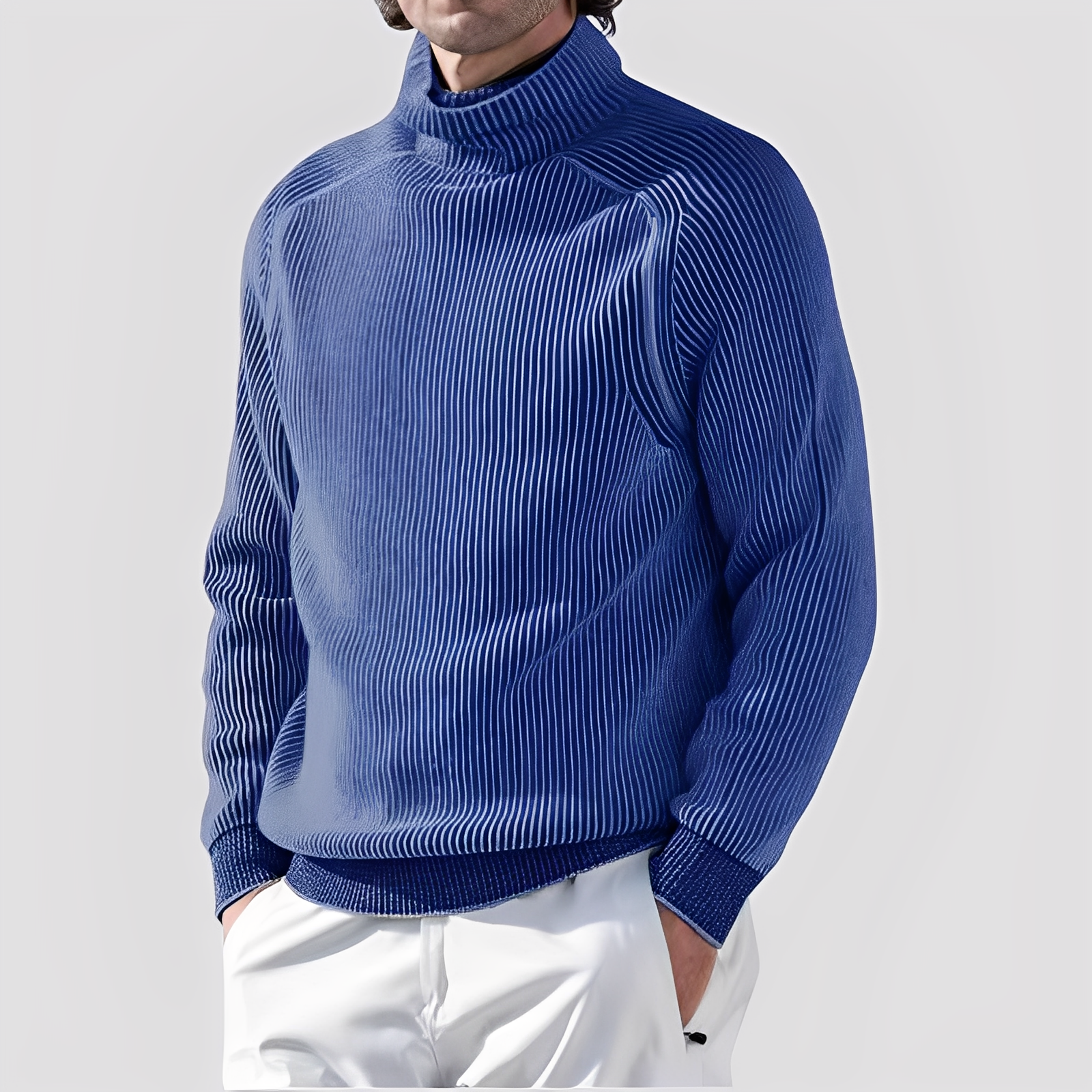 Chadwick - Jersey de cuello alto cómodo