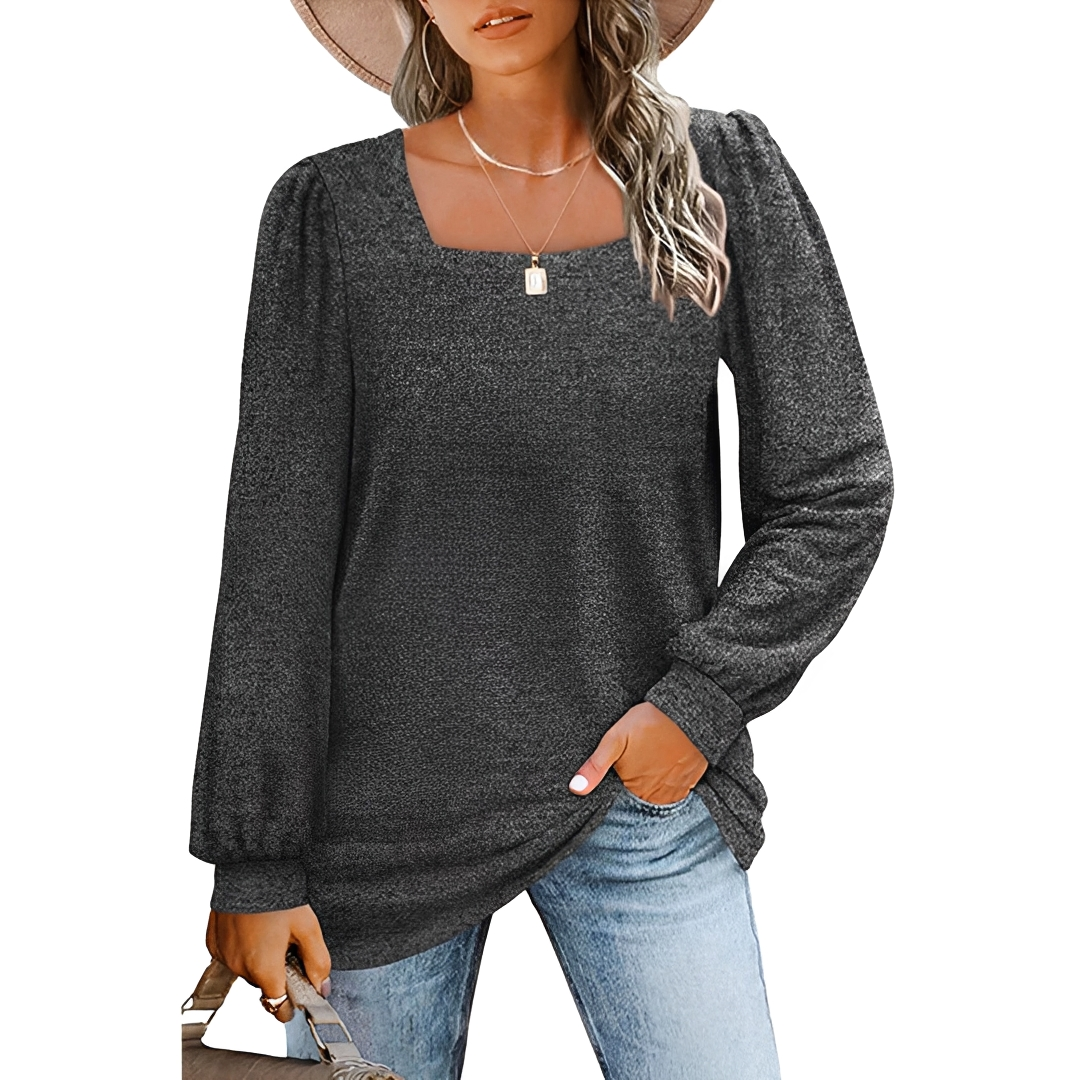 Jaylin - Camisa Chic con Escote Cuadrado