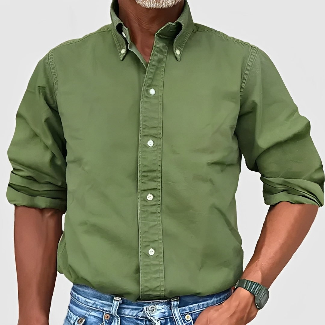 Edmond - Camisa clásica de manga larga para hombre