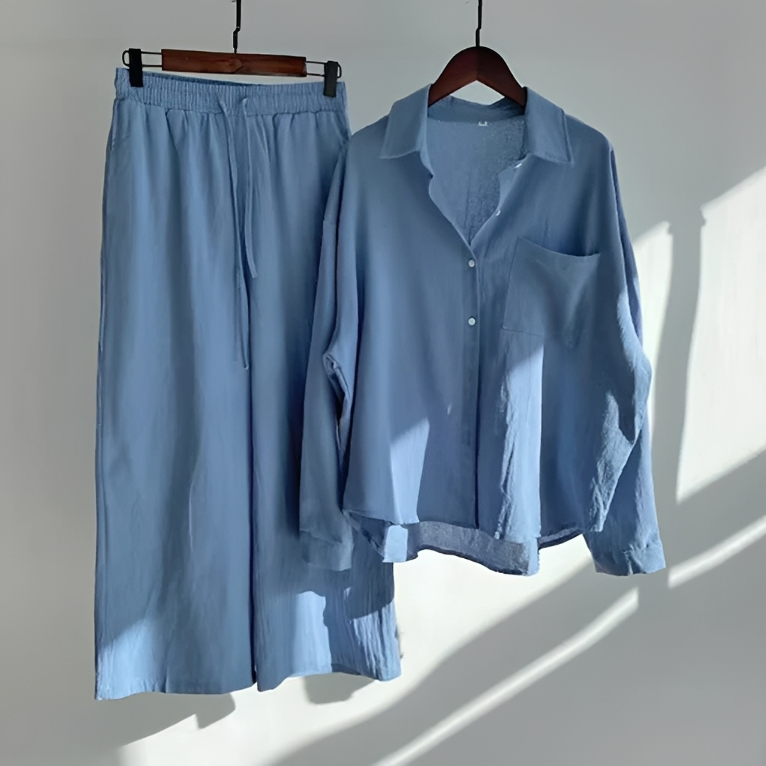 Madalynn - Conjunto de Pantalones de Ajuste Relajado