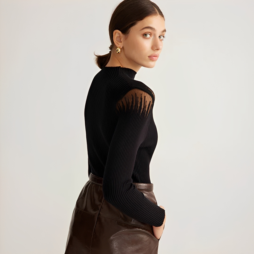 Tania - Blusa de Manga Larga con Estilo