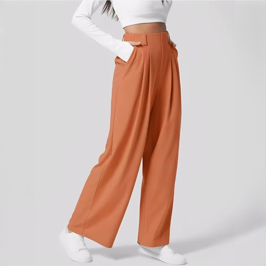 Montana - Pantalones elegantes de pierna ancha