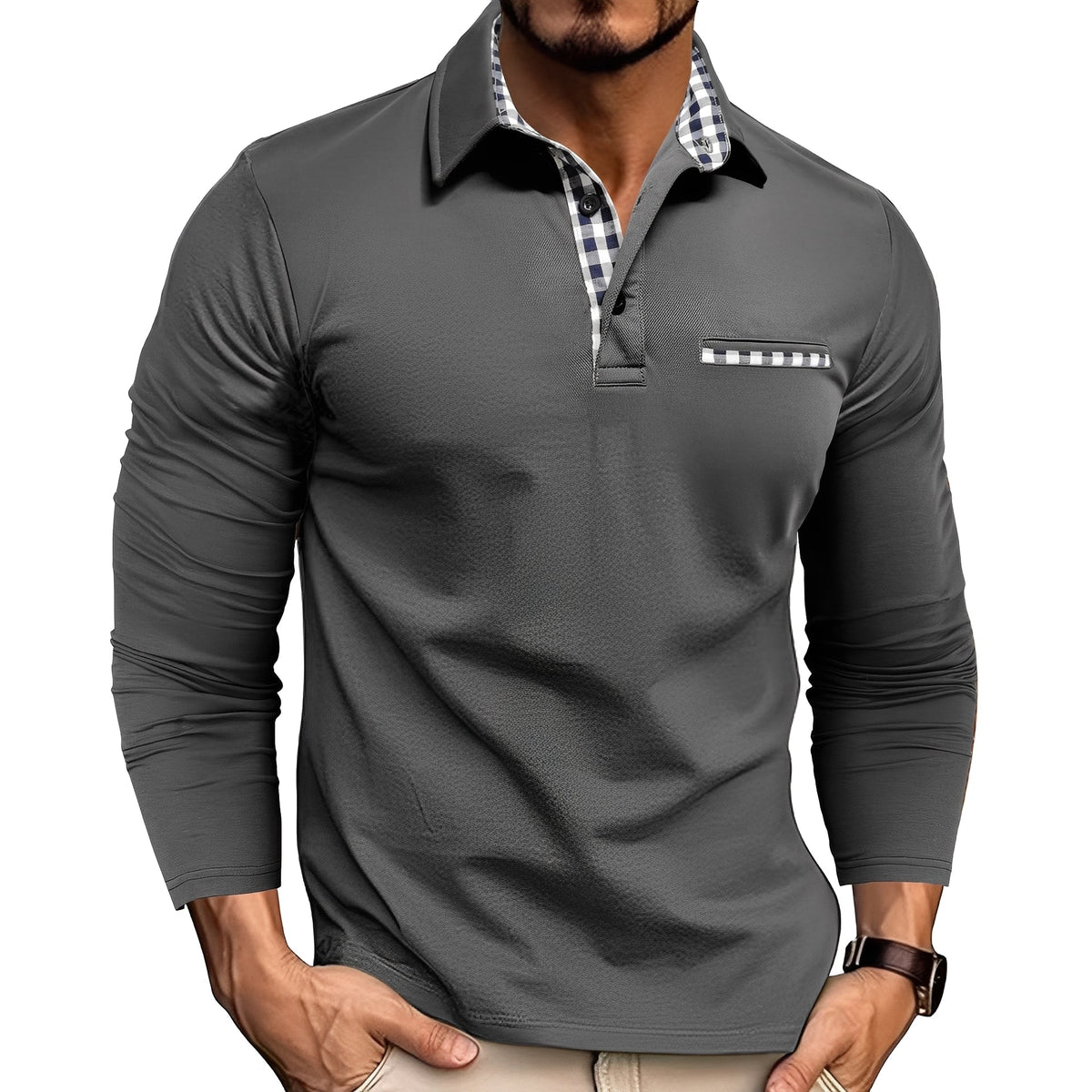 Charel - Camiseta de manga larga robusta