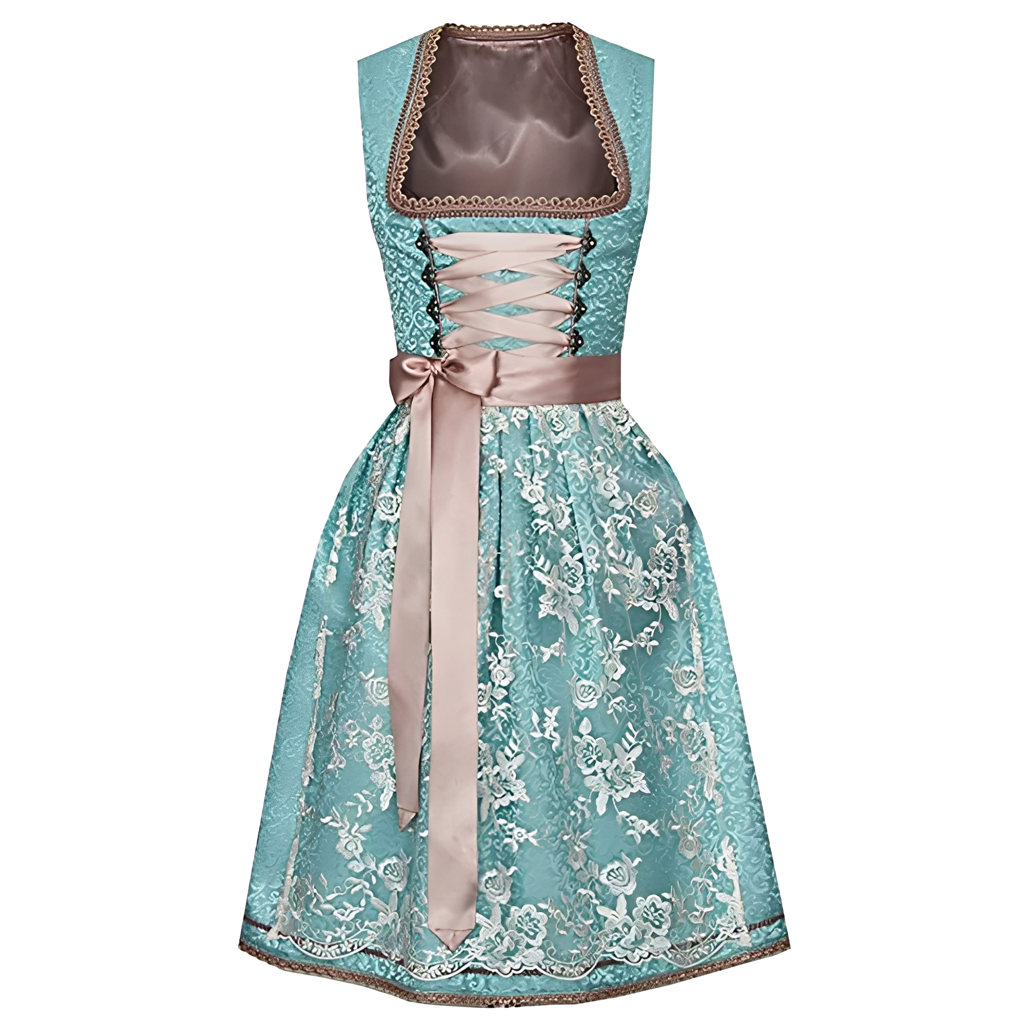 Zella - Vestido dirndl elegante de encaje