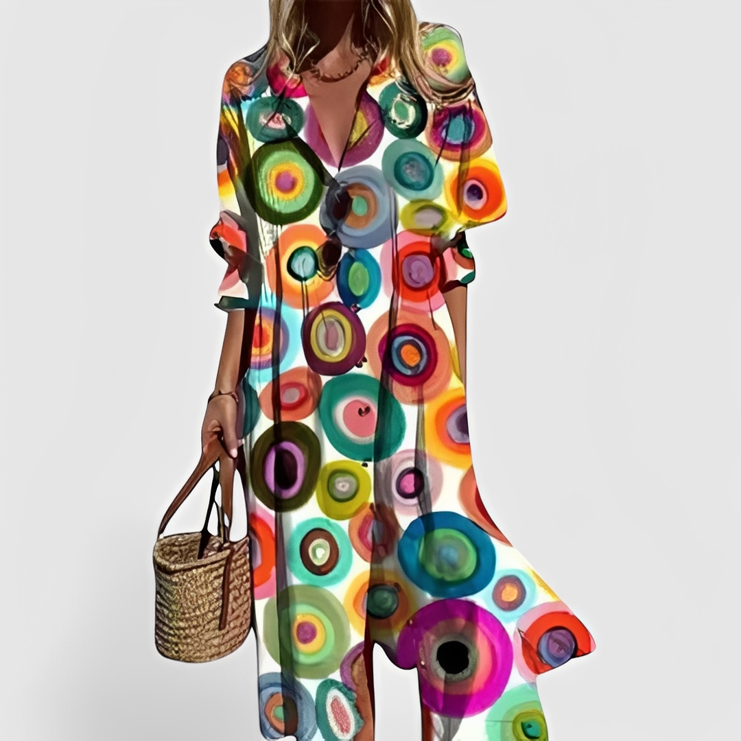 Millie - Vestido midi con estampado floral elegante