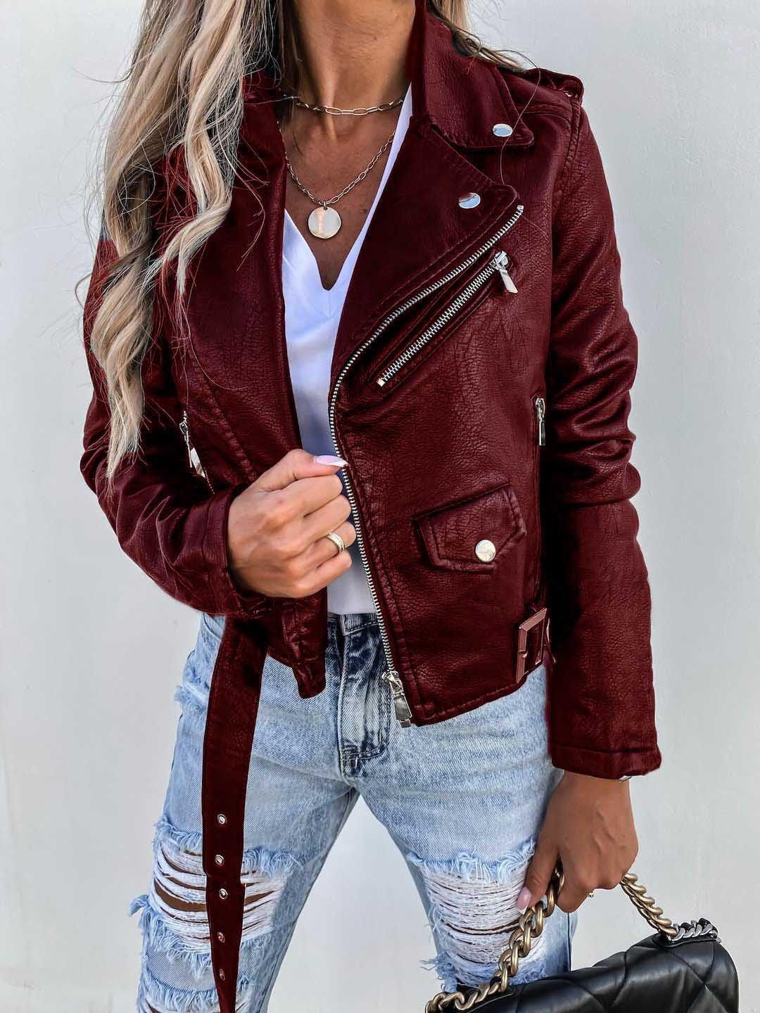Alivia - Chaqueta elegante con cremallera para mujer