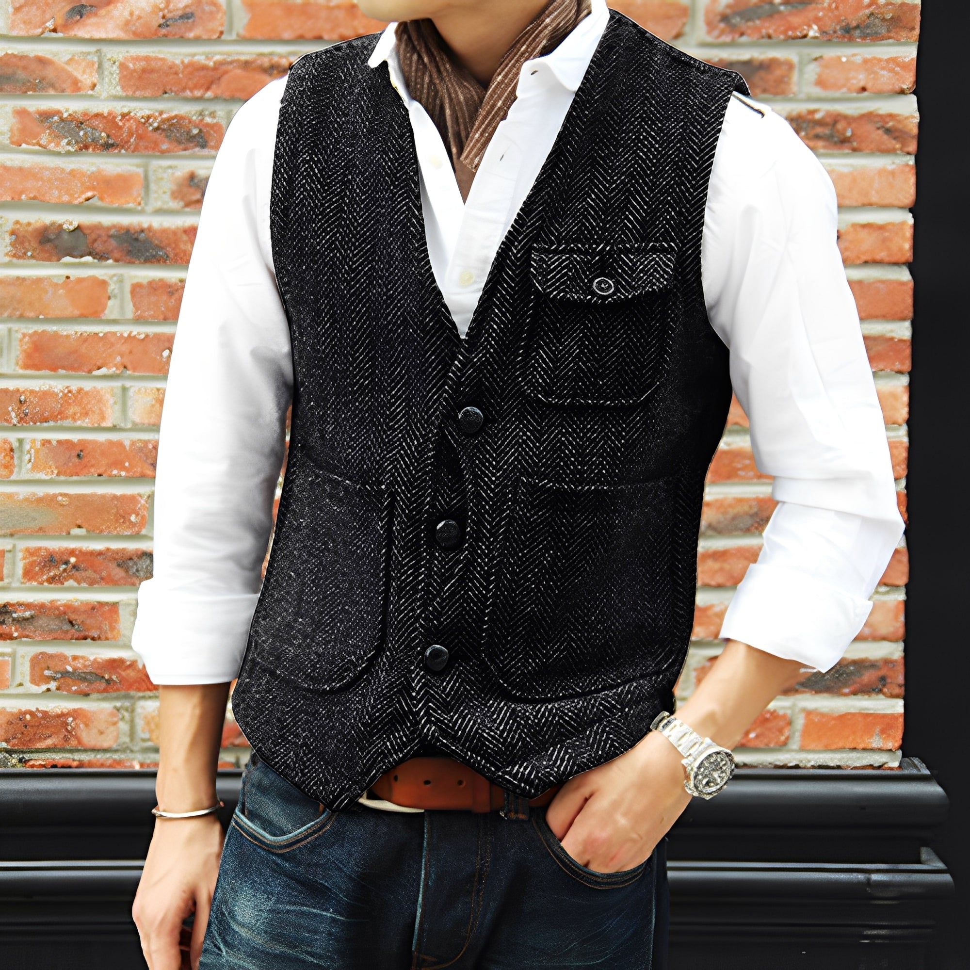 Matthew - Abrigo de tweed elegante