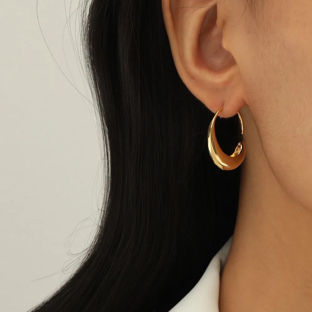 Zeinab – Pendientes de aro de oro