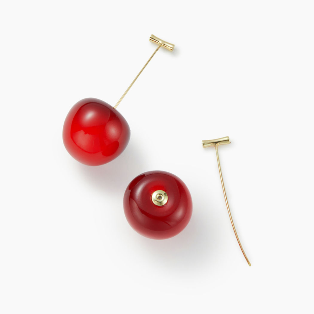 Pendientes Red Cherry - Pendiente ligero de cereza