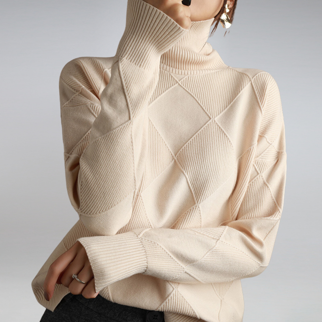 Camille - Suéter de cuello alto para mujeres