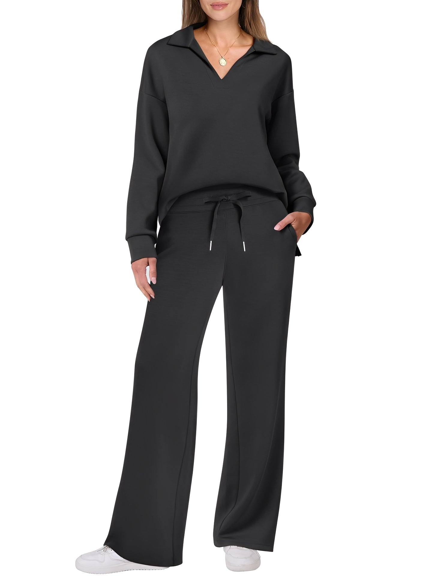 Justina - Conjunto casual de suéter y pantalones para mujeres