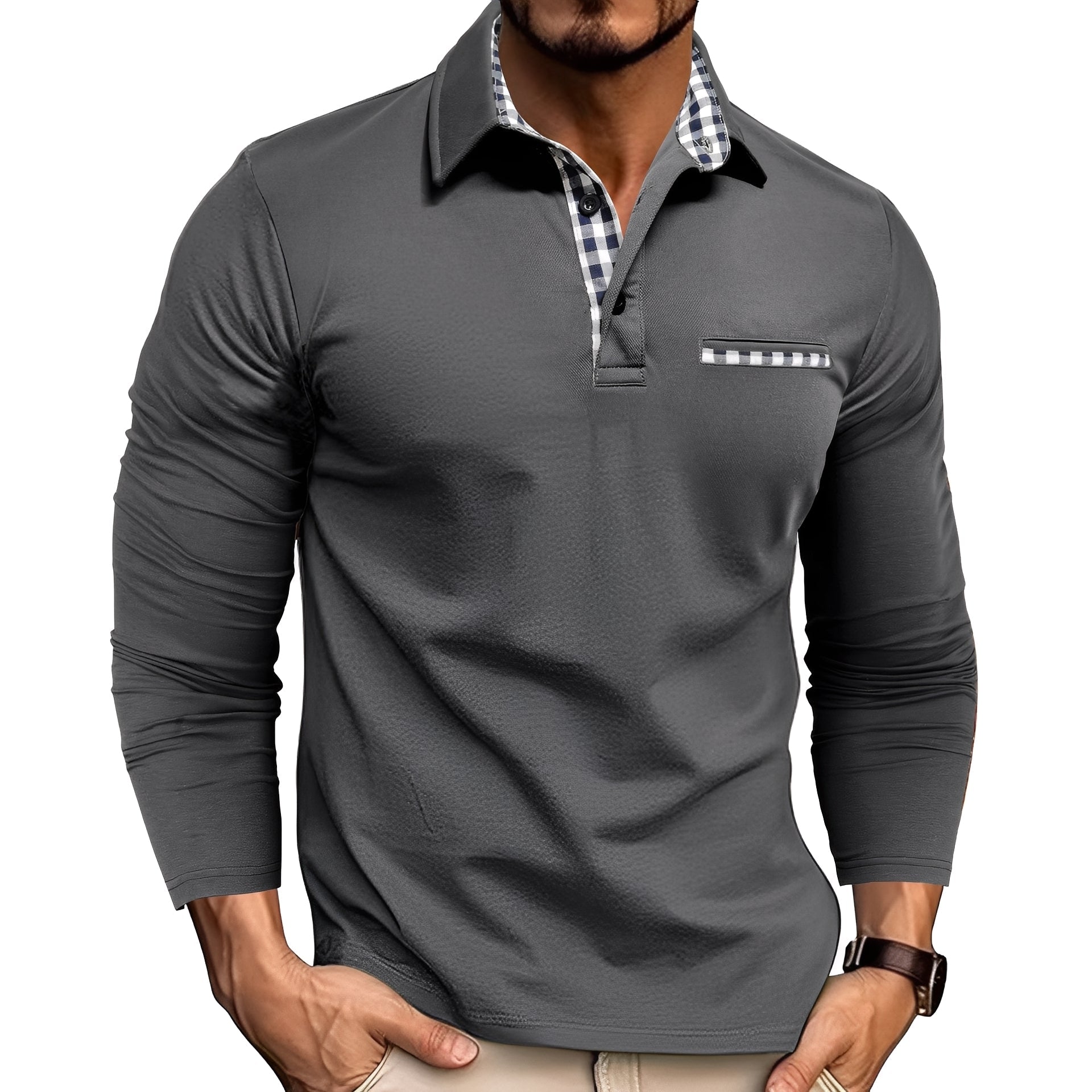 Rupert - Polo de manga larga casual