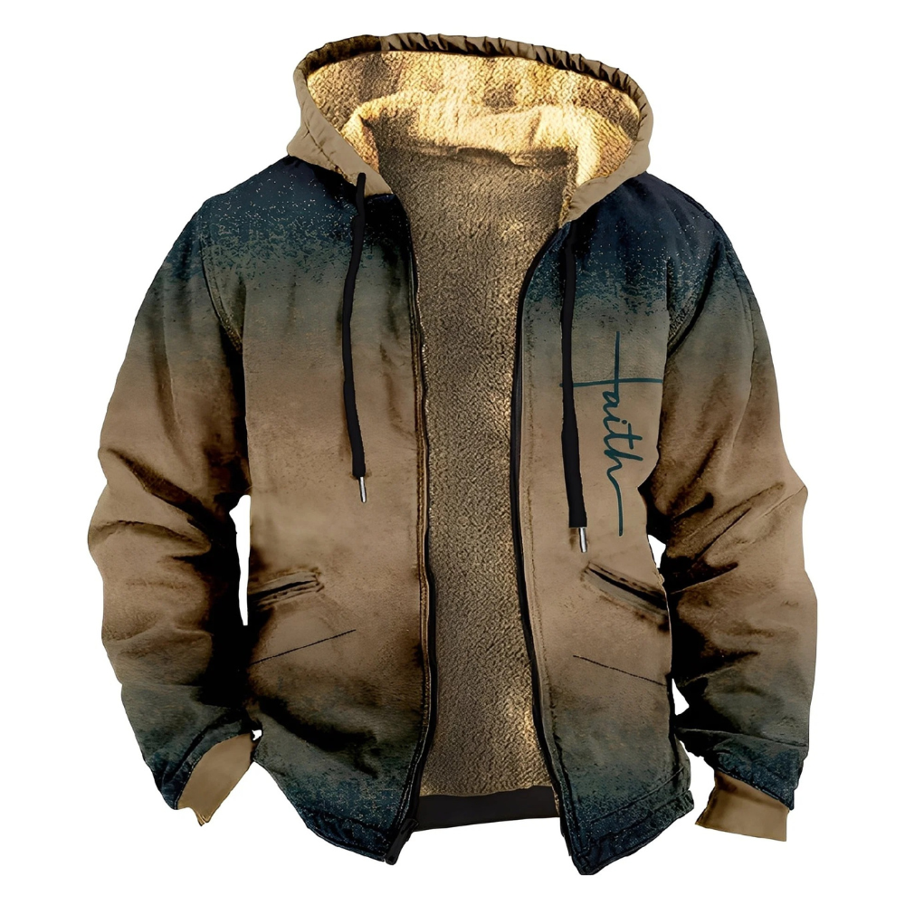 Mervin - Sudadera con capucha cálida y colorida para hombres