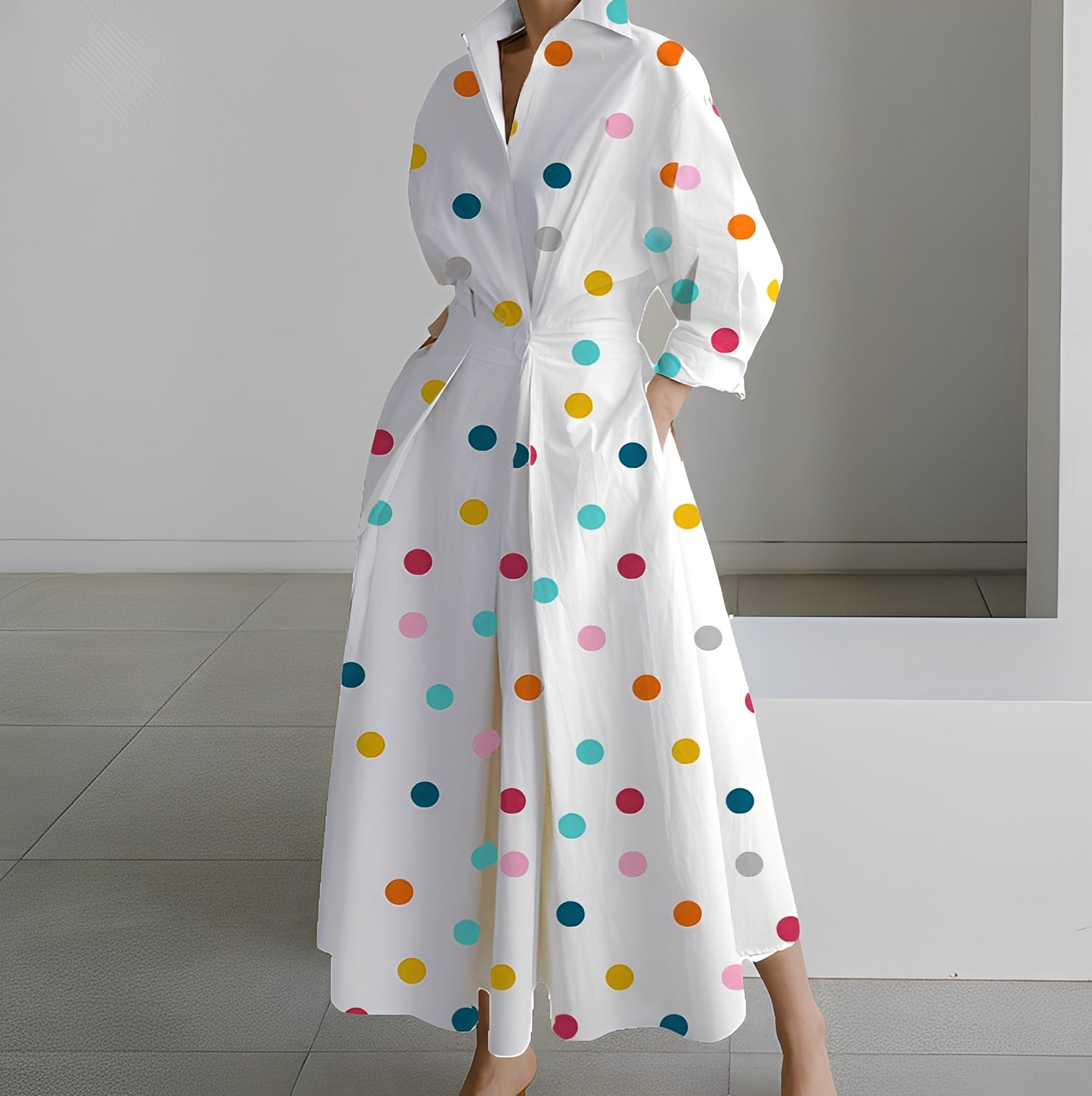 Lavina - Vestido cómodo de corte suelto