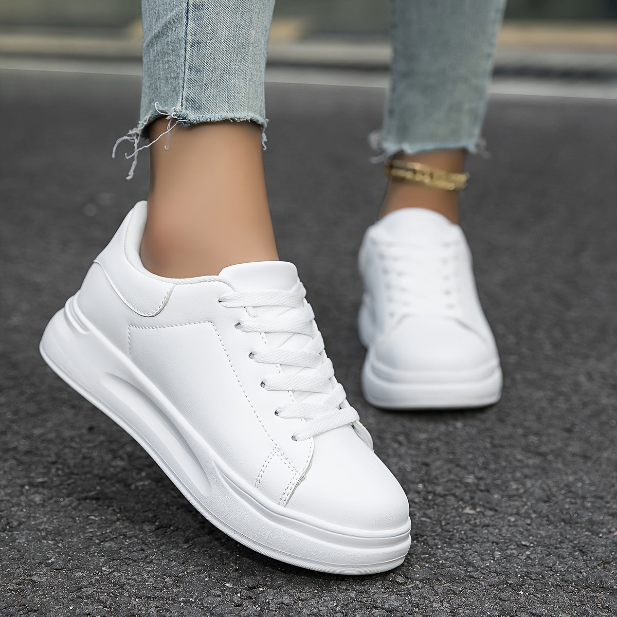 Layla - Zapatillas blancas para mujer para estilo diario