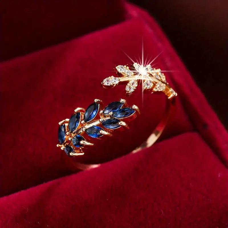 Vivara – Anillo dorado de zafiro