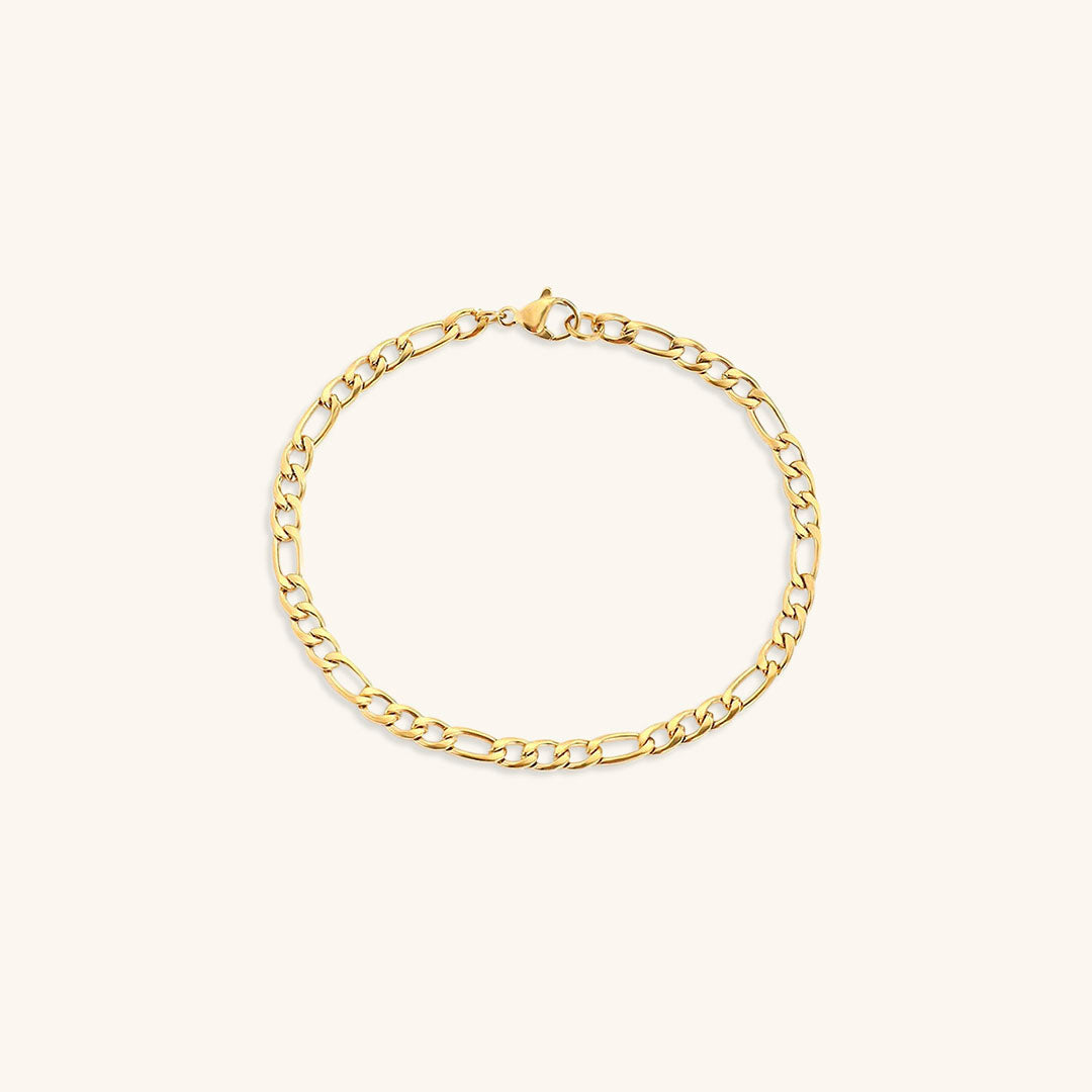 Saturn - Pulsera de cadena dorada