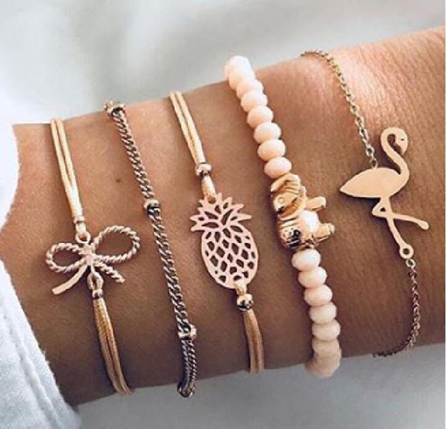 Alora – elegante conjunto de pulseras lima
