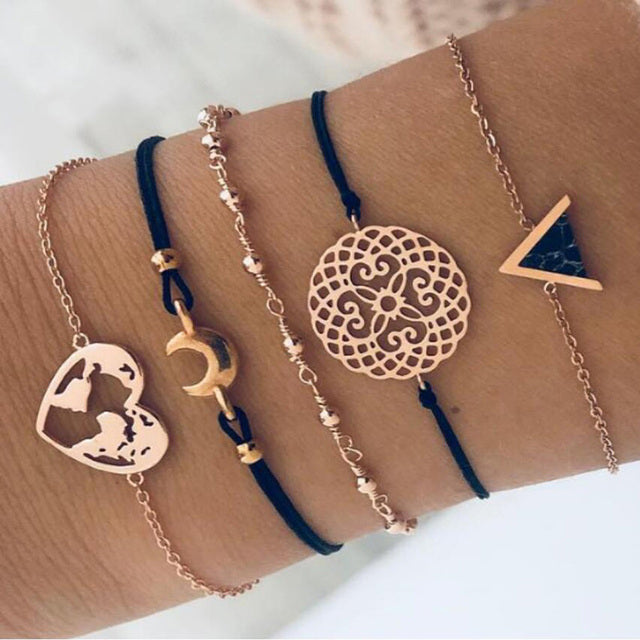 Alora – elegante conjunto de pulseras lima