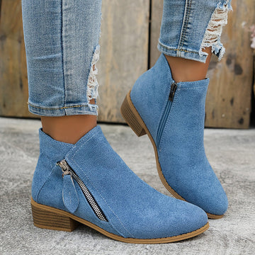 Mia - Botas con cremallera