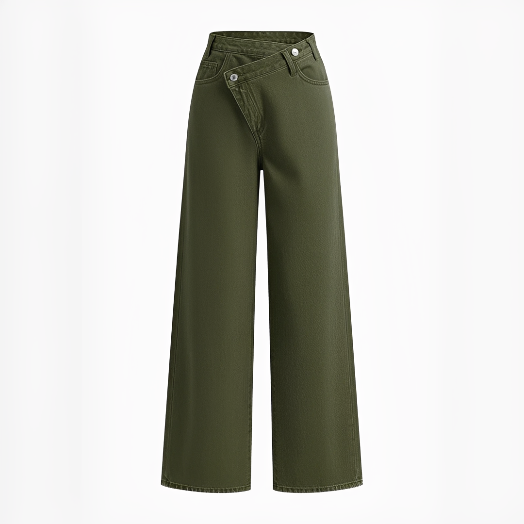 Jolina - Pantalones con cintura asimétrica