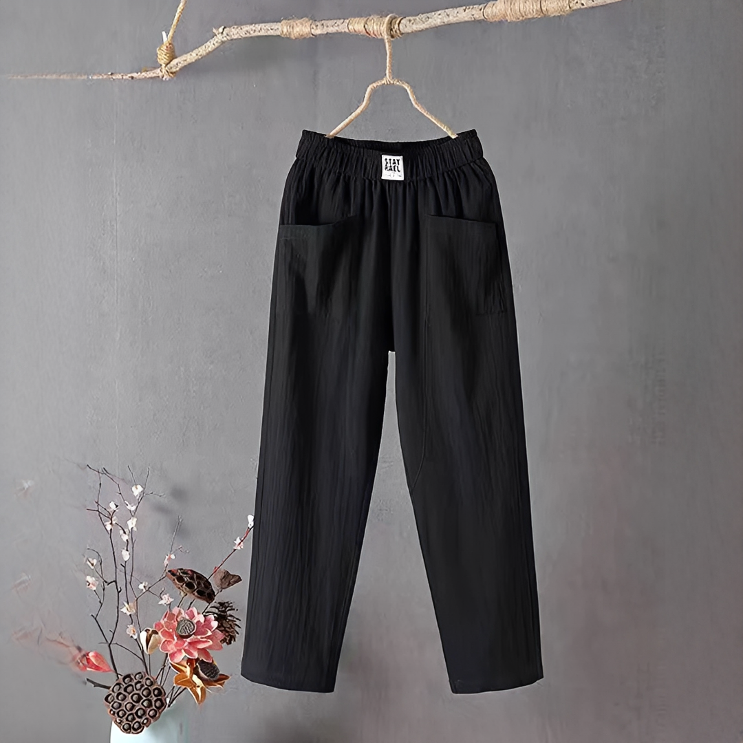 Sienna - Pantalones Casuales de Corte Suelto
