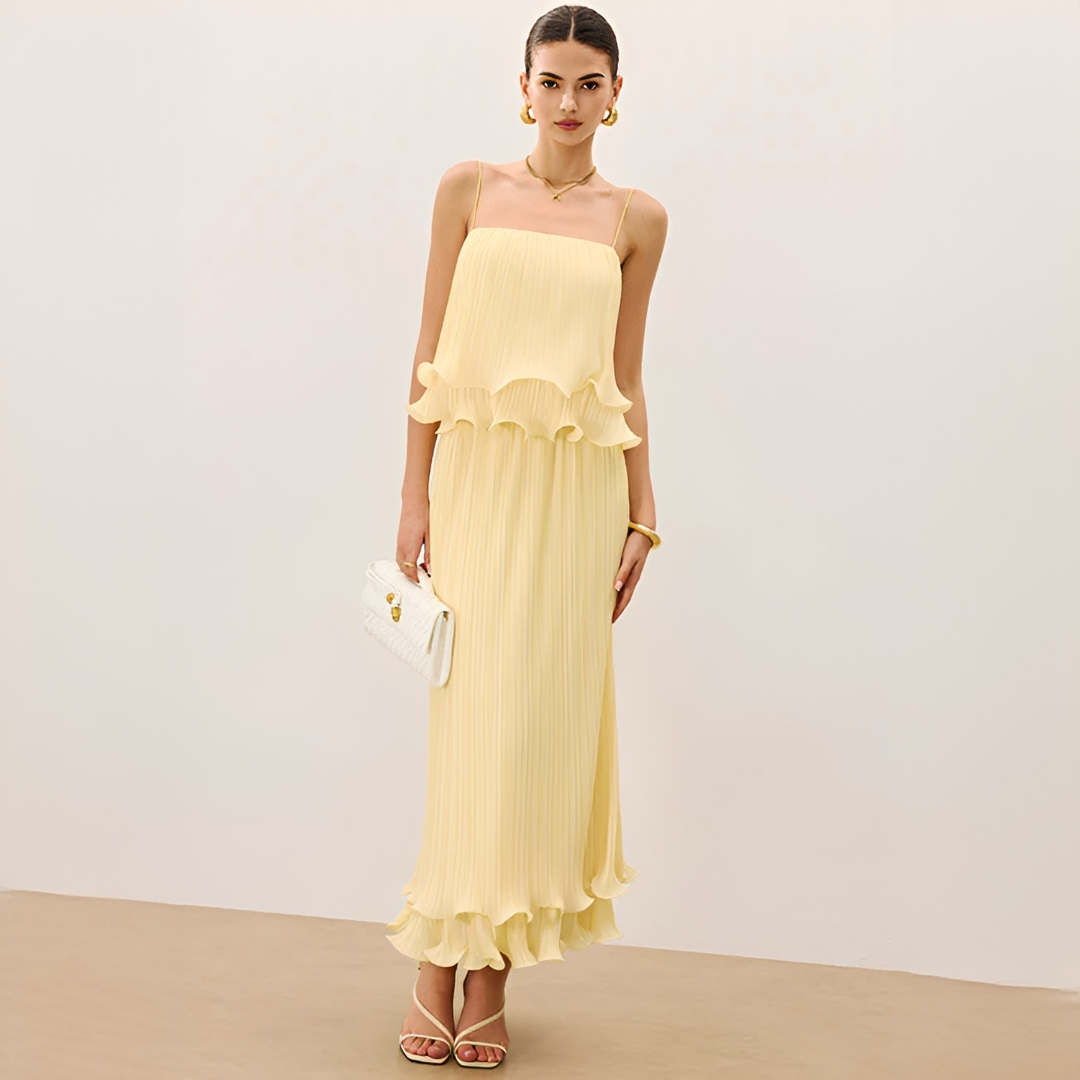Daphne - Conjunto de Falda Elegante Plisada