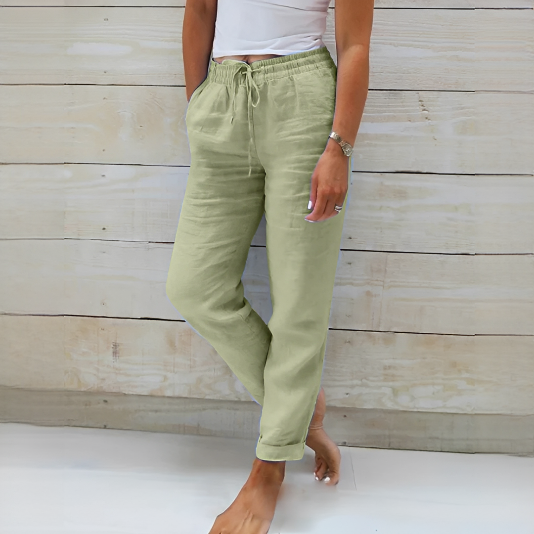 Susan - Pantalones de Corte Relajado Casual