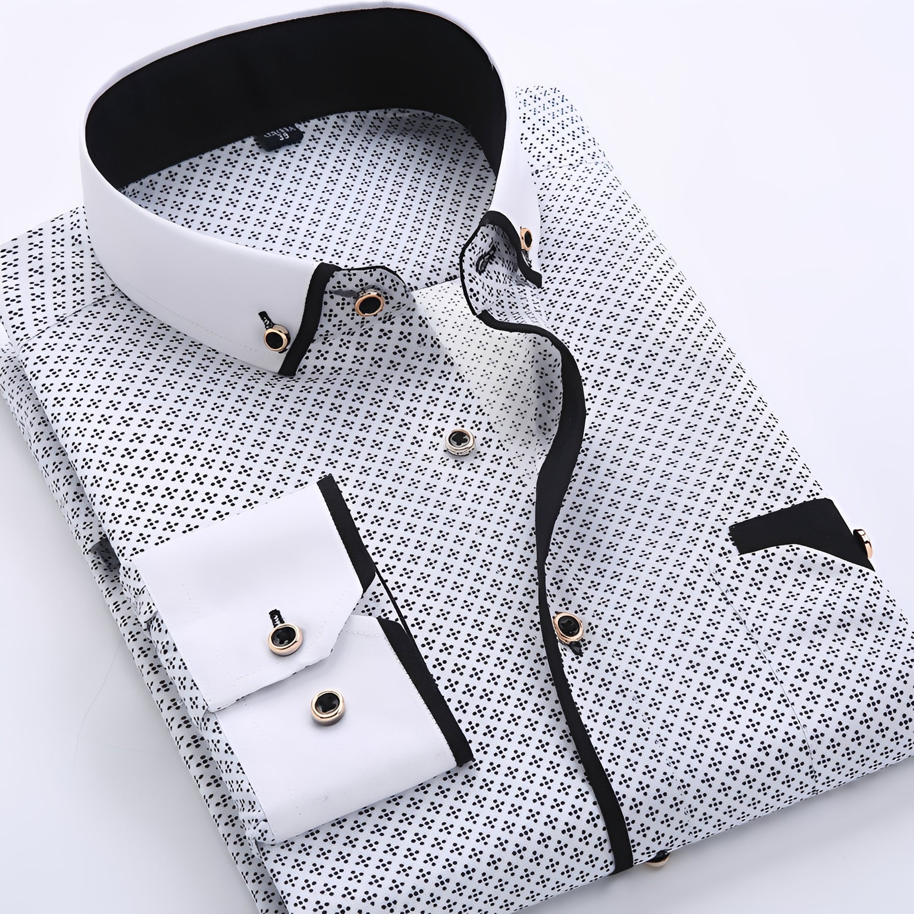 Nolhan - Camisa clásica de manga larga para hombres