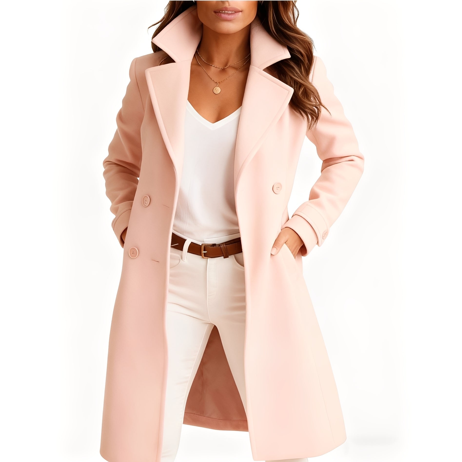 Camille - Abrigo Elegante para Mujer con Bolsillos