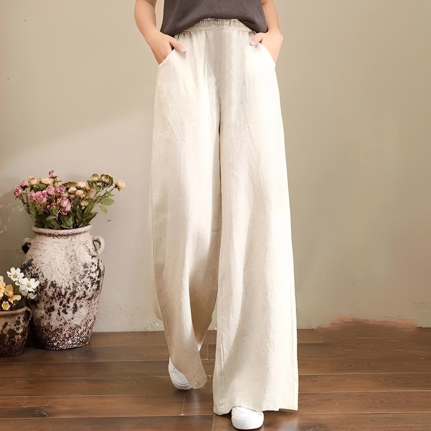 Dorothy - Pantalones cómodos de pierna ancha para mujeres