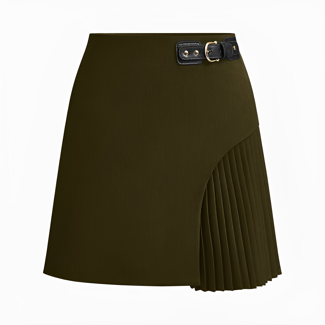 Devon - Falda Formal con Pliegues