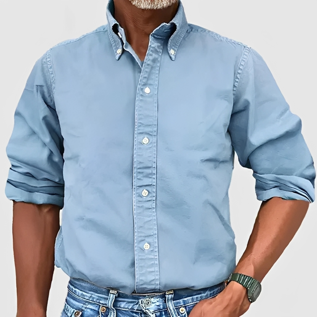 Edmond - Camisa clásica de manga larga para hombre