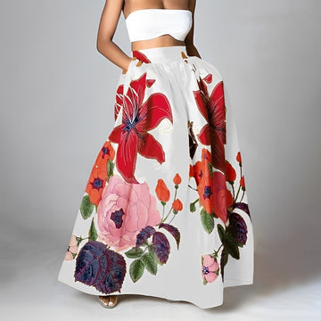 Jessica - Falda boho elegante de cintura alta para damas