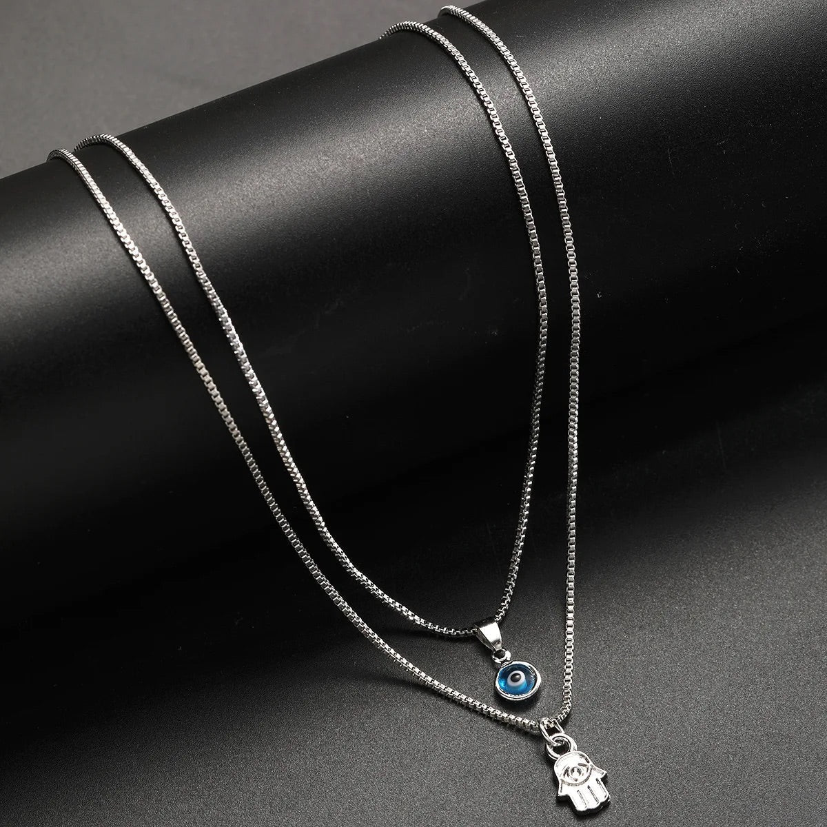 Sahar – Collar de dos filas de mal de ojo