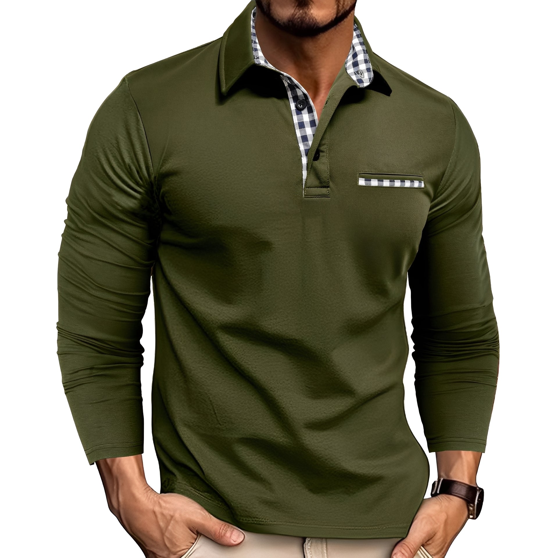 Rupert - Polo de manga larga casual