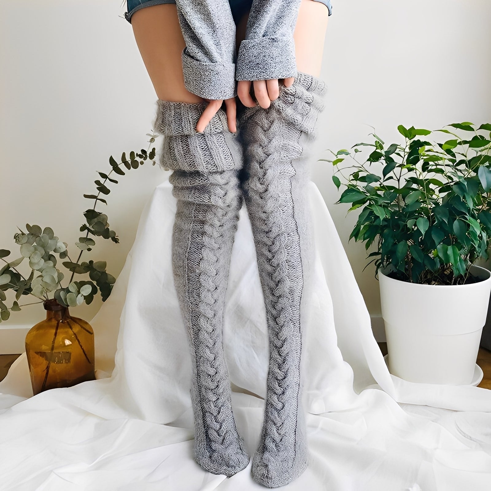 Hailee - Calcetines acogedores y cálidos