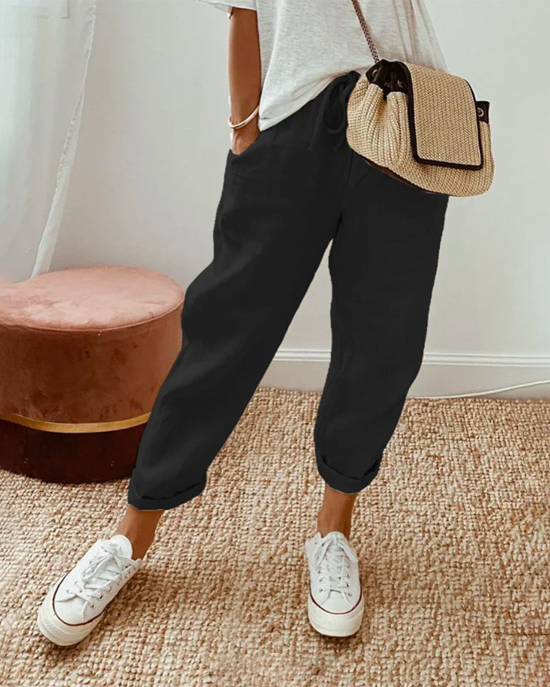 Mel - Pantalones de Verano de Estilo Moderno