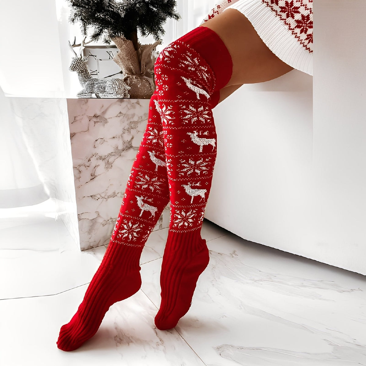 Carol - Calcetines navideños elegantes y abrigados