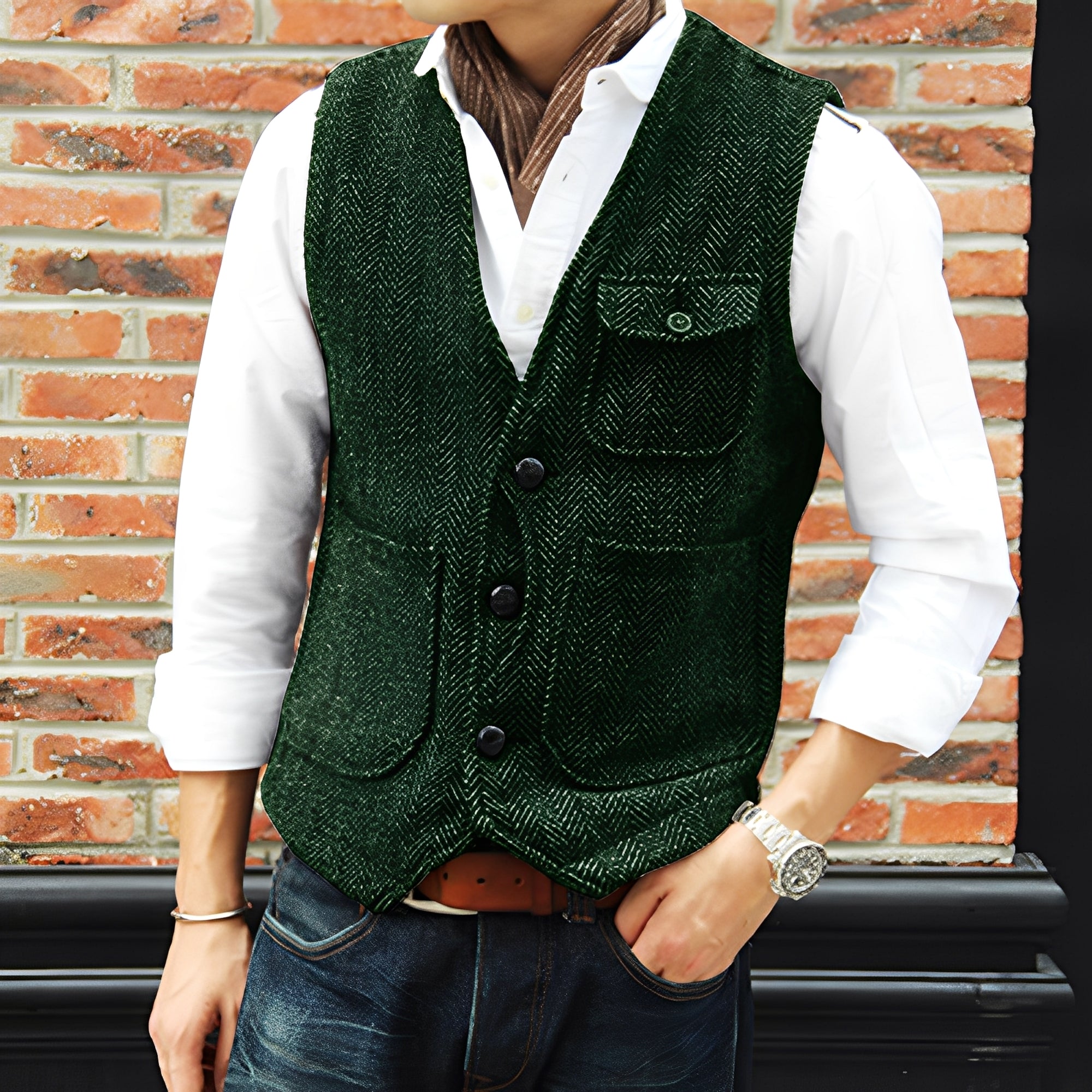 Matthew - Abrigo de tweed elegante