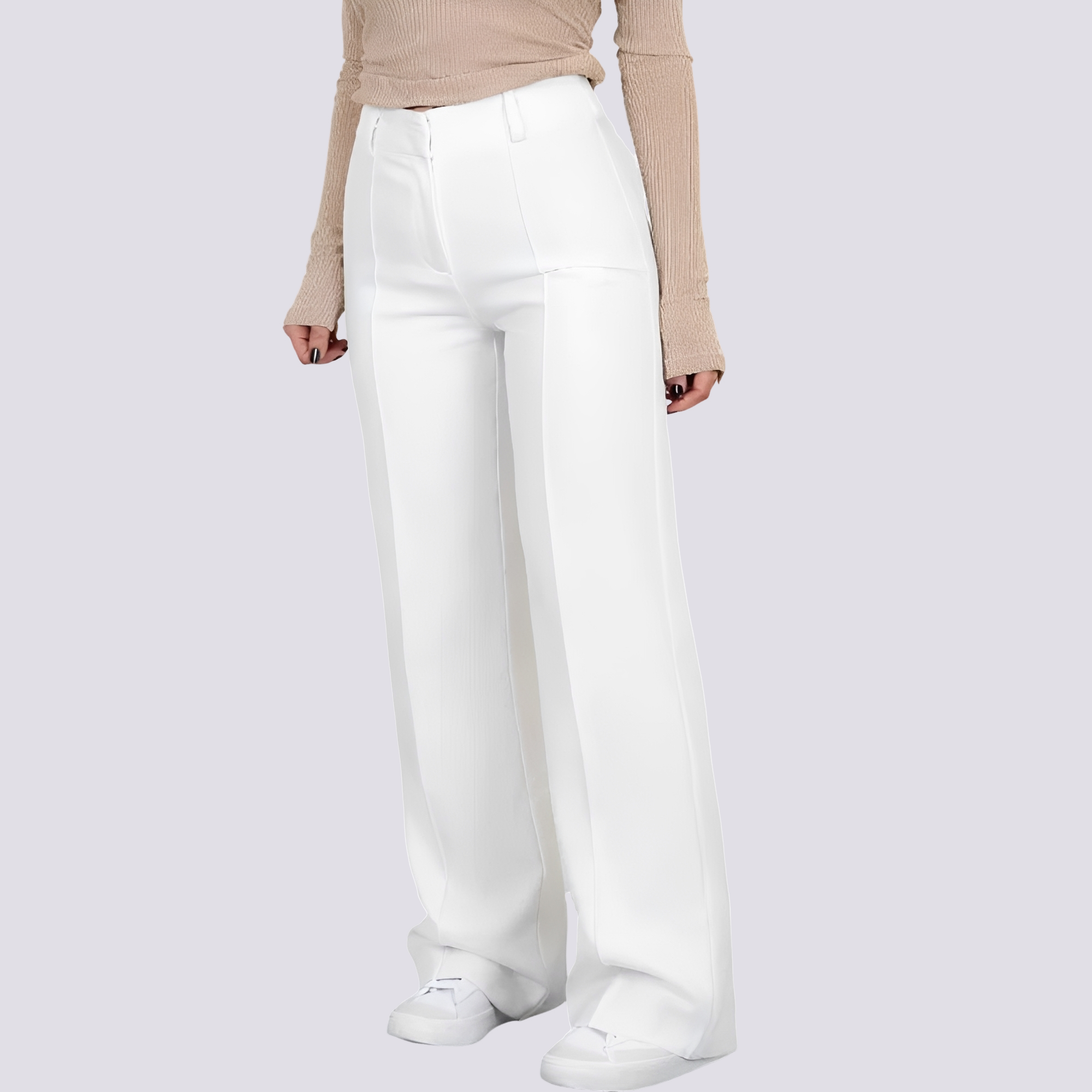 Herbie - Pantalones Casuales de Cintura Alta